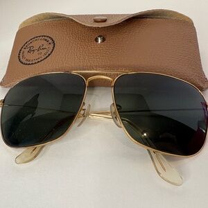 Vintage B&L Ray Ban Sunglasses - Bausch & Lomb 1/30 10k GO Caravan w/Case